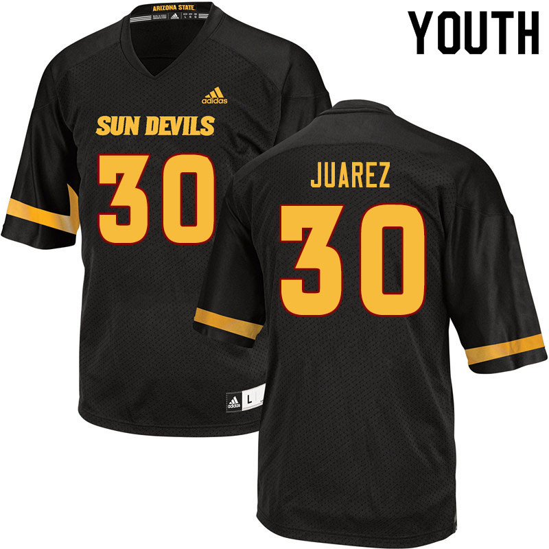 Youth #30 Elijah Juarez Arizona State Sun Devils College Football Jerseys Sale-Black - Click Image to Close